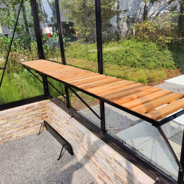 Étagère universelle aluminium et bois pour serre ACD